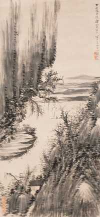 姚华 甲子（1924年）作 山水 立轴